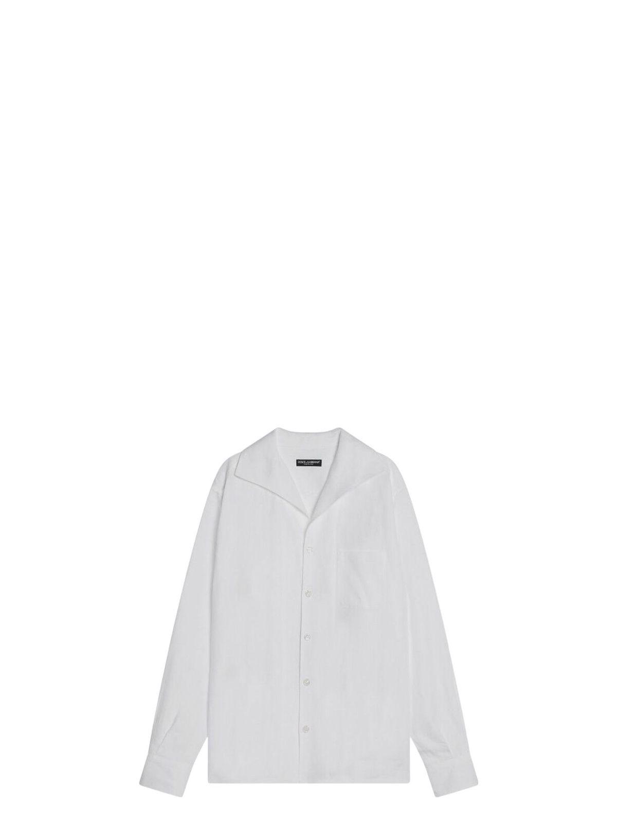 Dolce & Gabbana White Linen Shirt