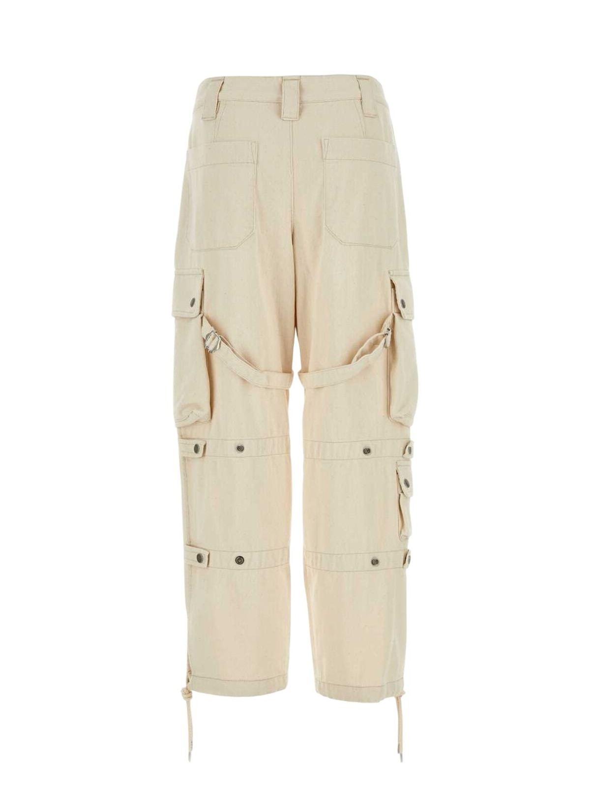 Isabel Marant Women's Sand Cotton Eusebio Cargo Pant in Beige O Tan