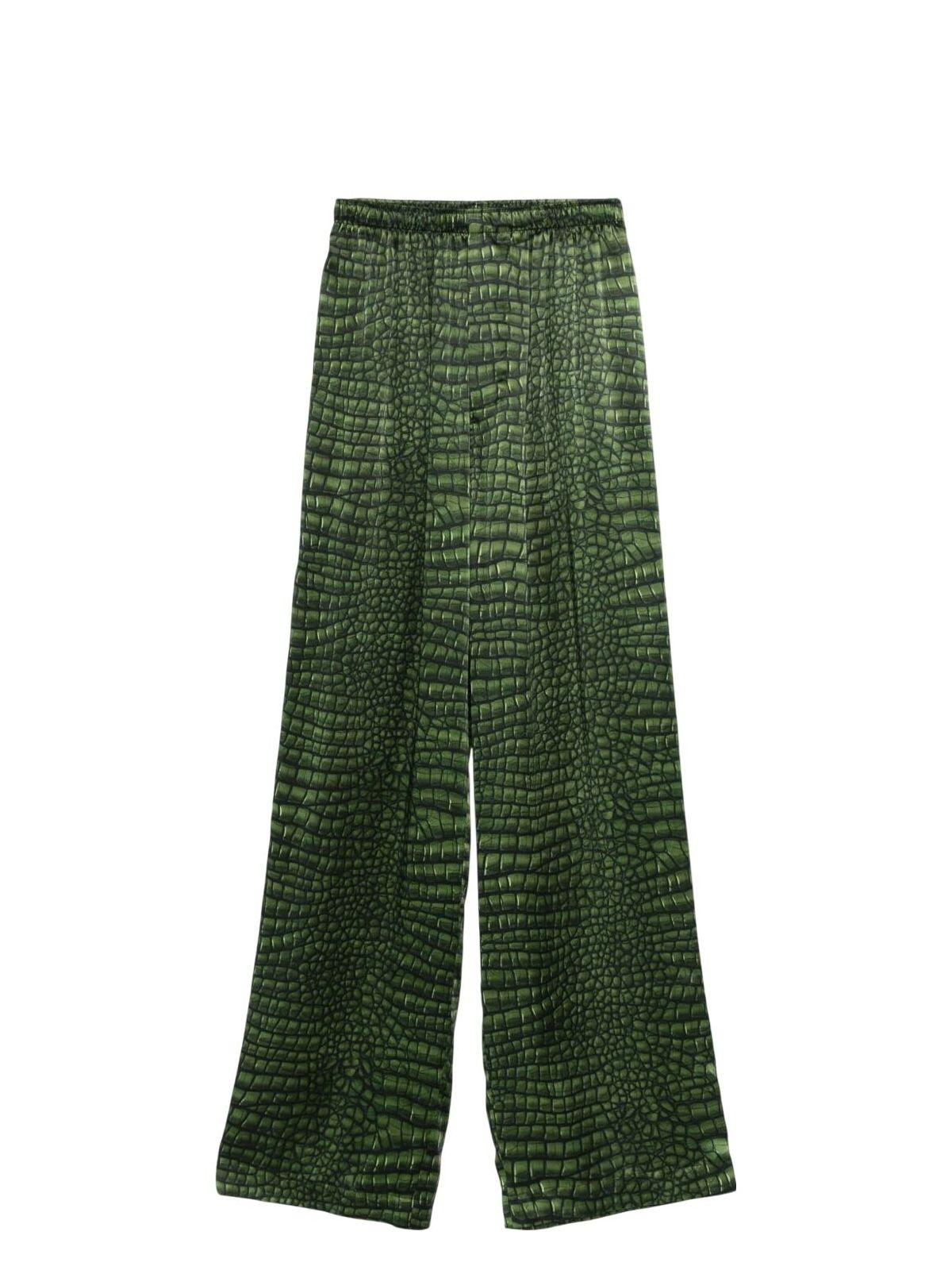 Balenciaga Women's Printed Silk Pajama Pants