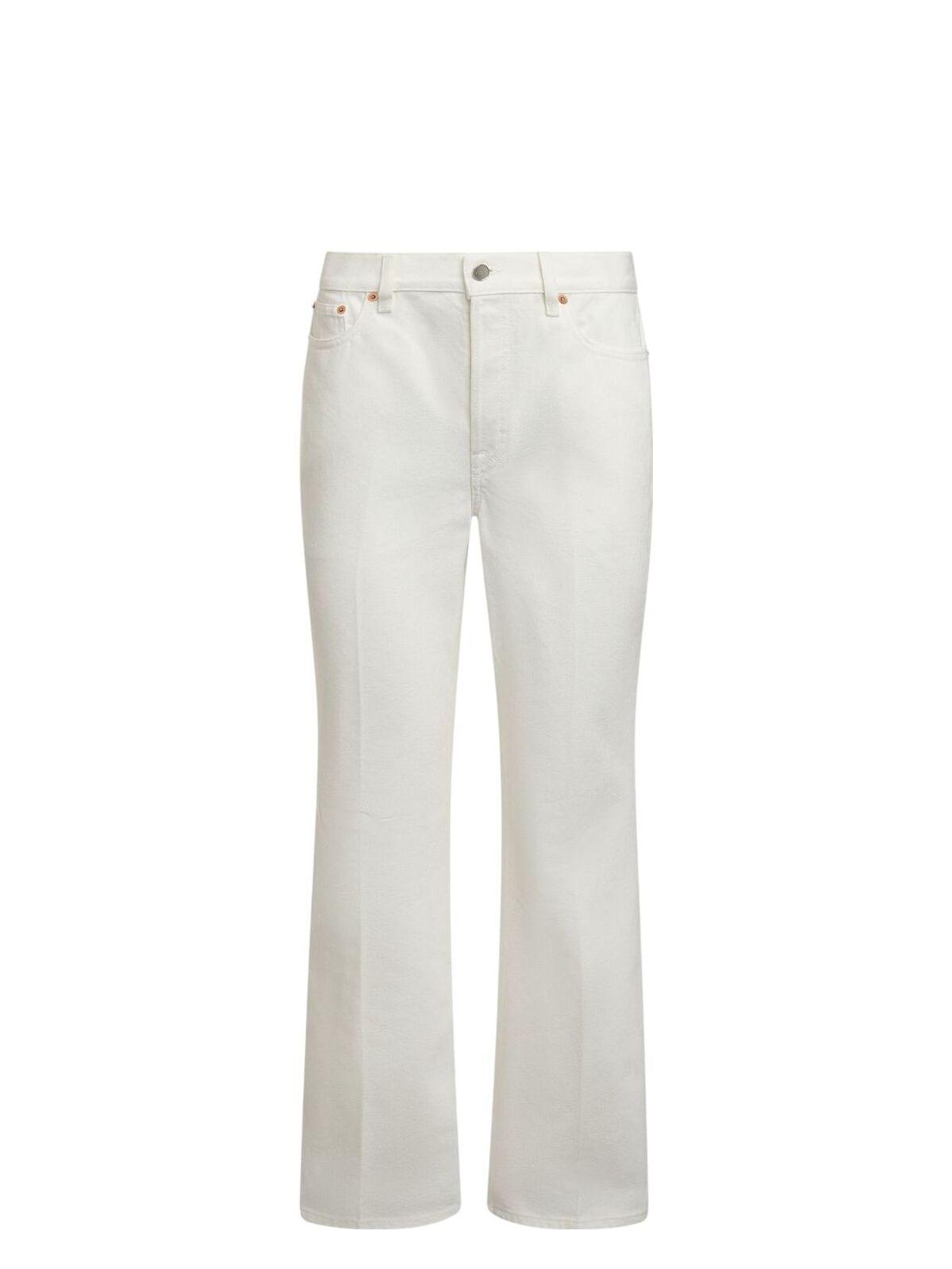 Gucci Women's Denim Cotton Jeans and Trousers in White