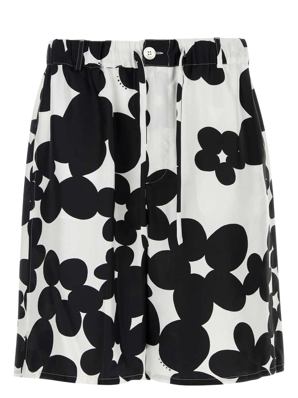 Marni Printed Silk Bermuda Shorts