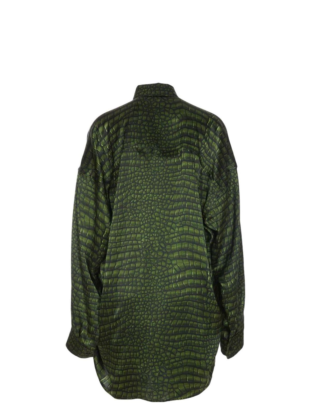 Balenciaga Women's Cocoon Printed Silk Shirt