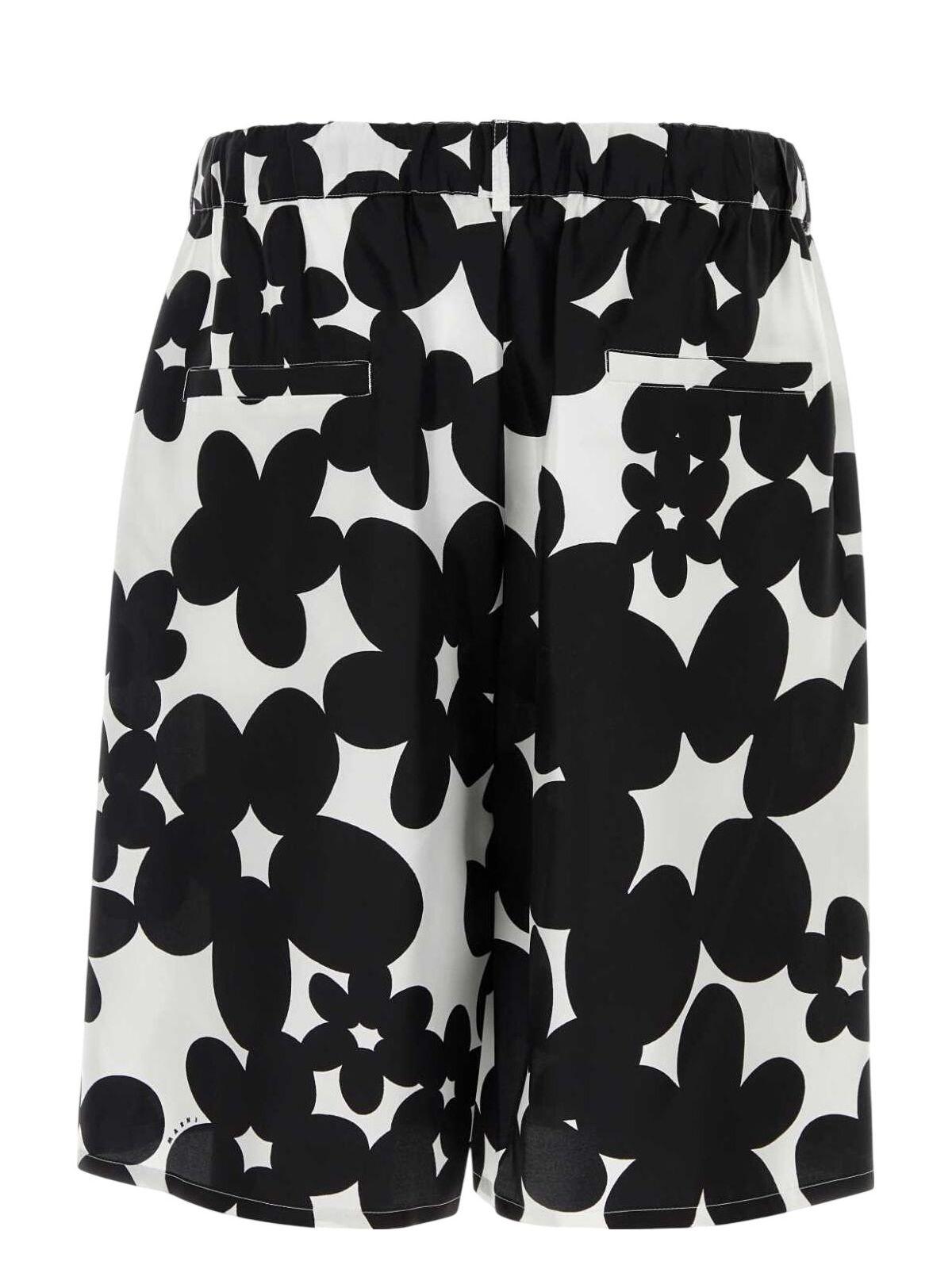Marni Printed Silk Bermuda Shorts