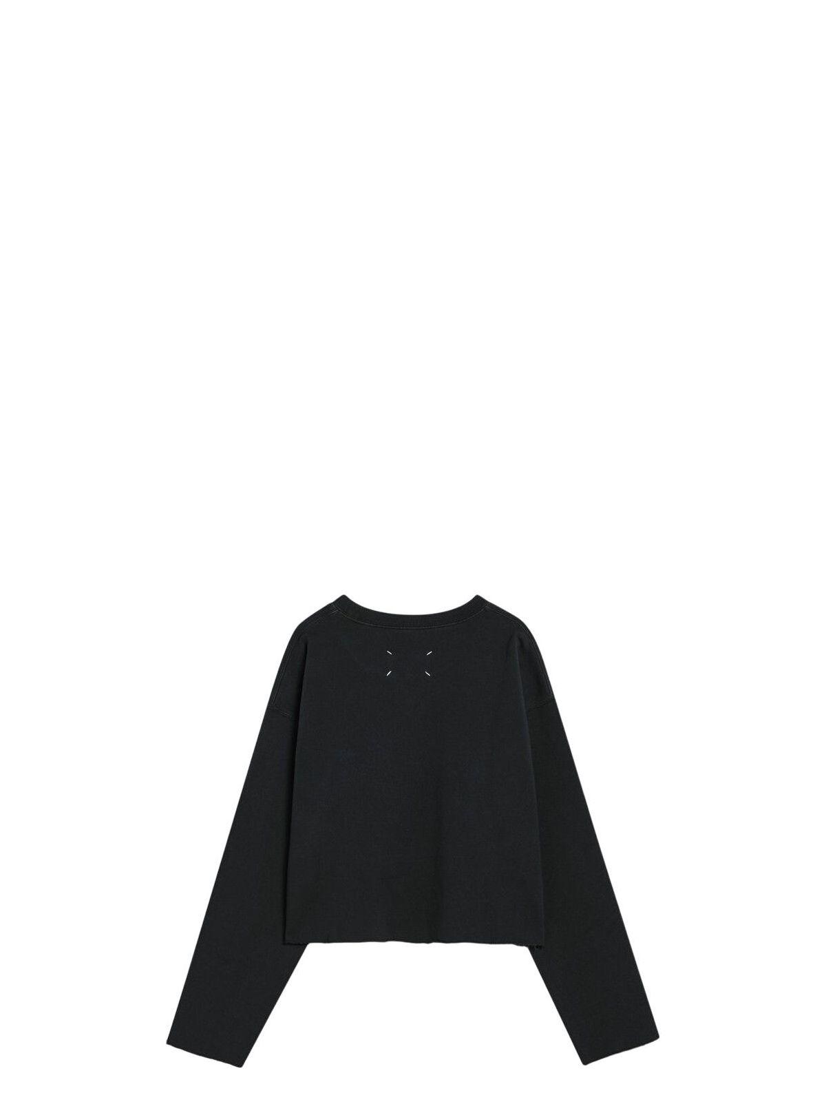 Maison Margiela Women's Cotton Sweatshirt in Black