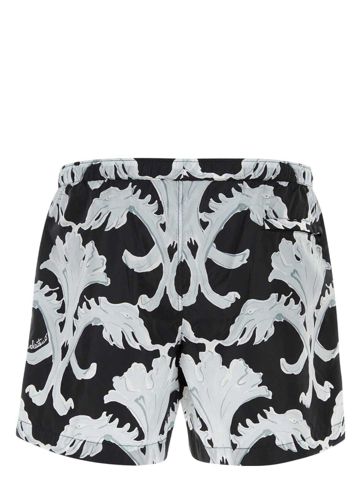 Valentino Garavani Nylon Swimming Shorts with Printed Design
