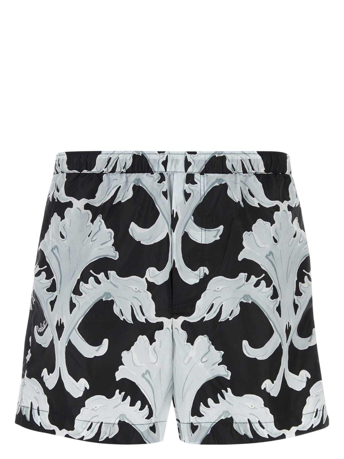 Valentino Garavani Nylon Swimming Shorts with Printed Design