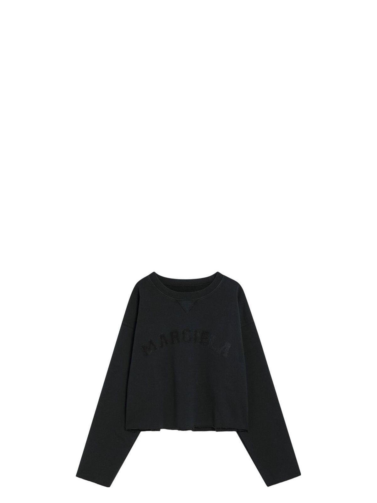 Maison Margiela Women's Cotton Sweatshirt in Black