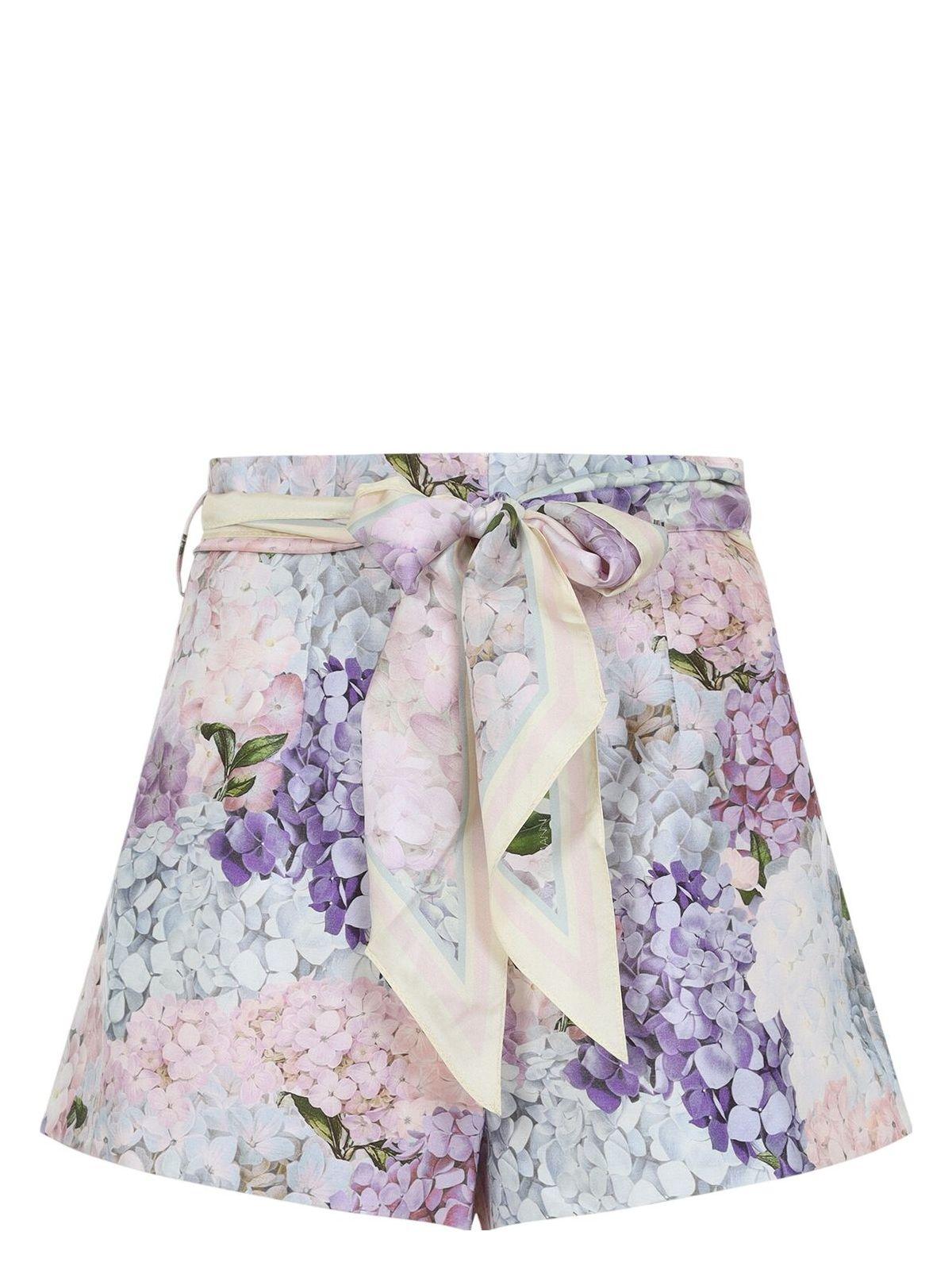 Zimmermann Printed Silk Dawning Shorts