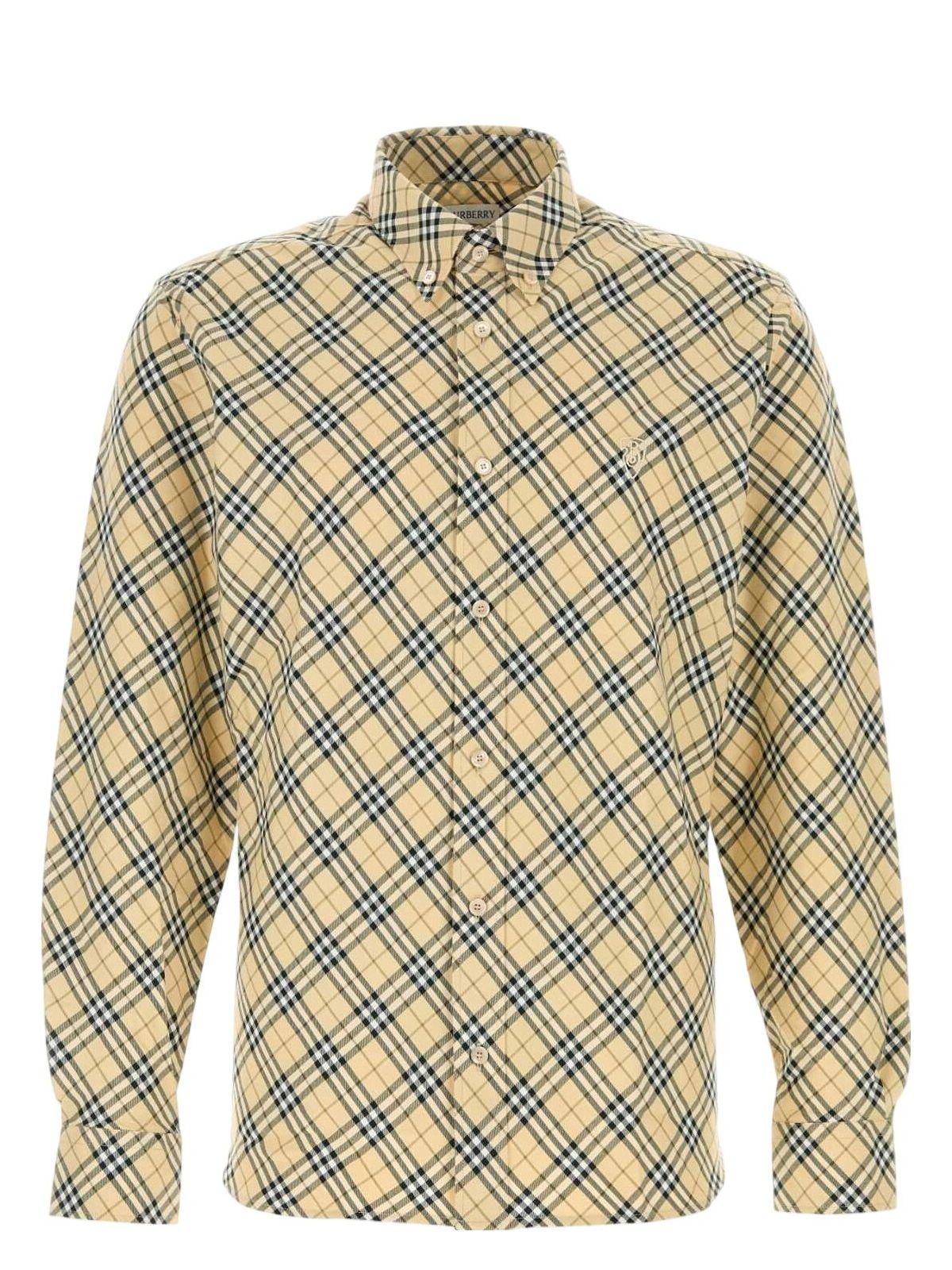 Burberry Embroidered Cotton Shirt