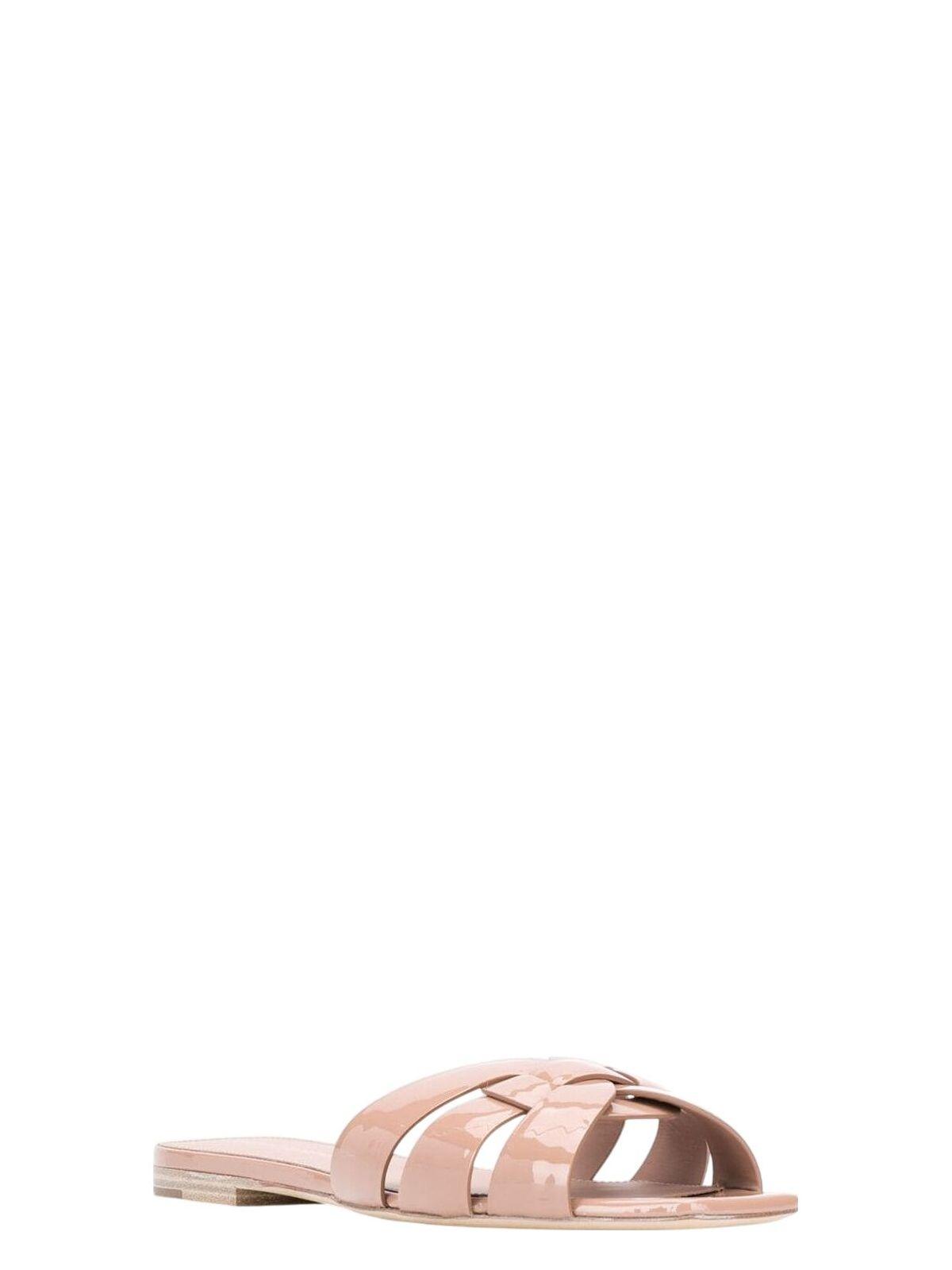 Saint Laurent Women's Tribute Leather Flat Sandals