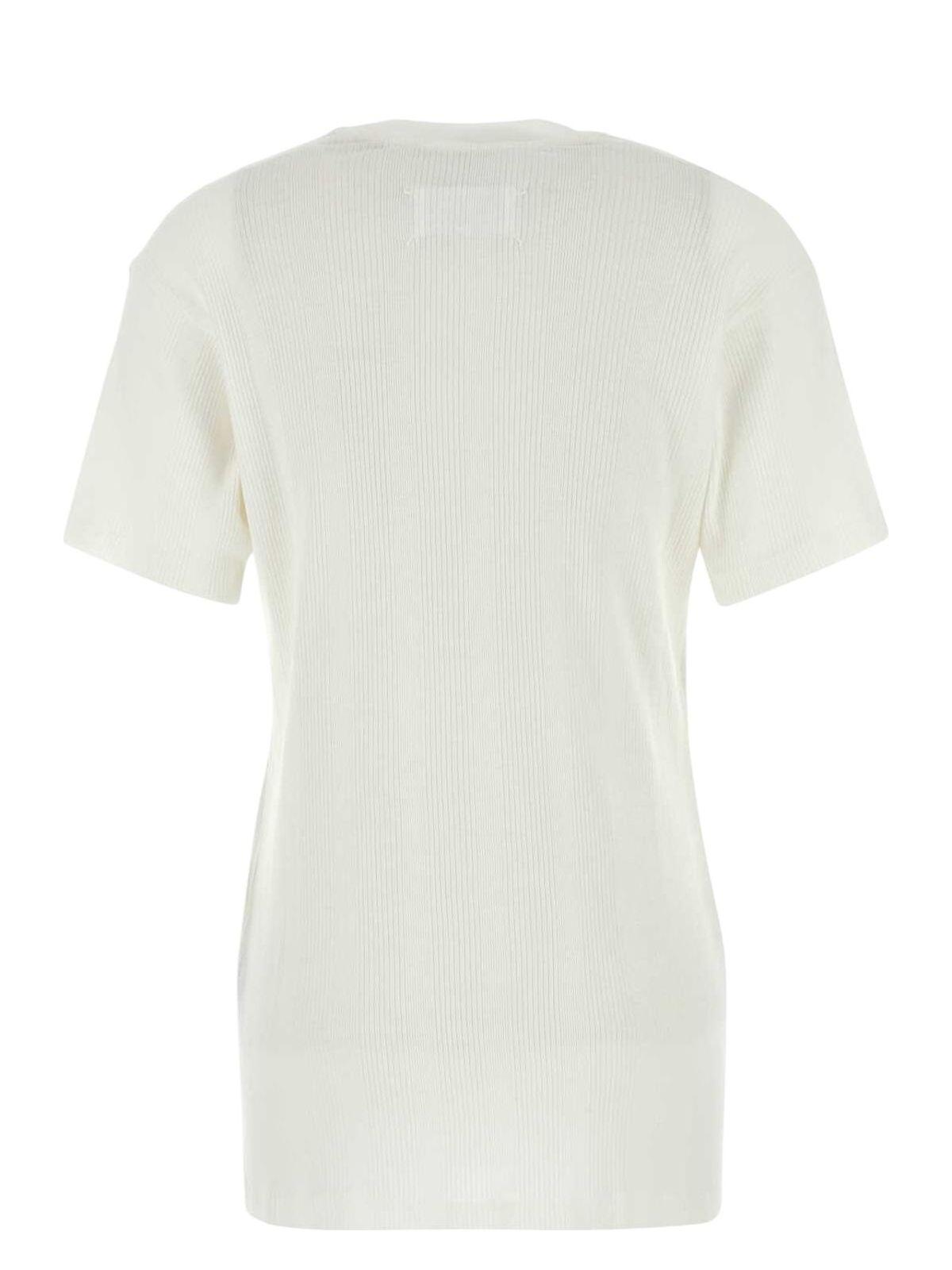 Maison Margiela Women's Cotton Blend T-Shirt in White