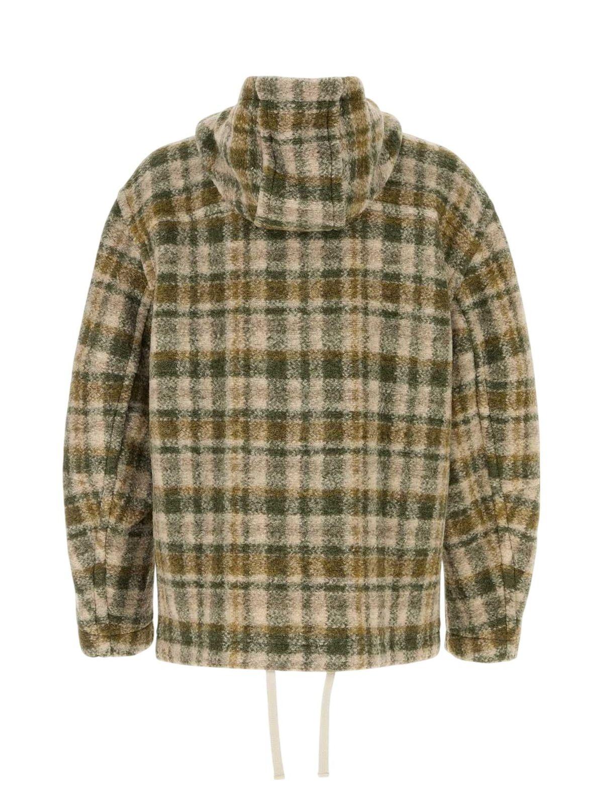 Isabel Marant Men's Embroidered Wool Blend Oversize Kurt Jacket in Checked