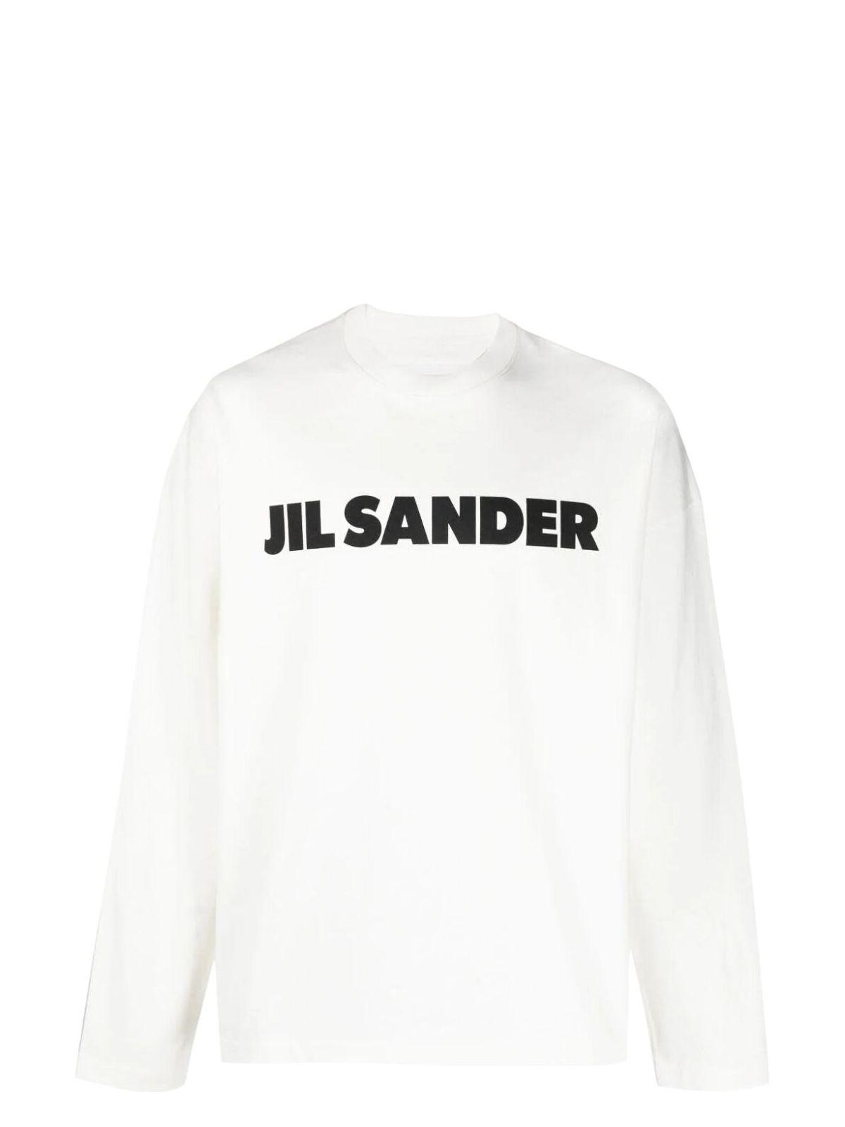 Jil Sander Logo T-Shirt in Porcelain White