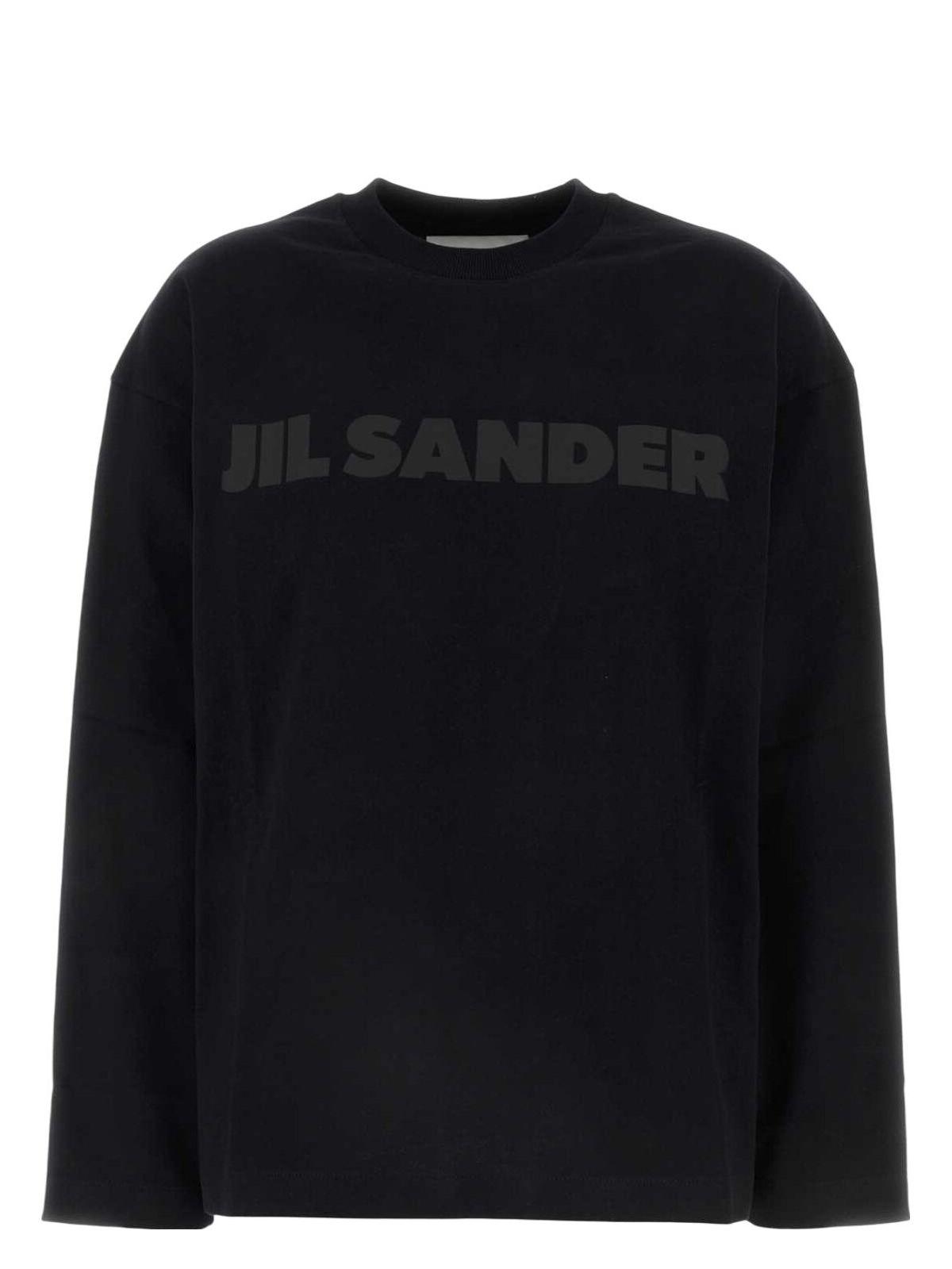 Jil Sander Cotton T-Shirt with Logo Print