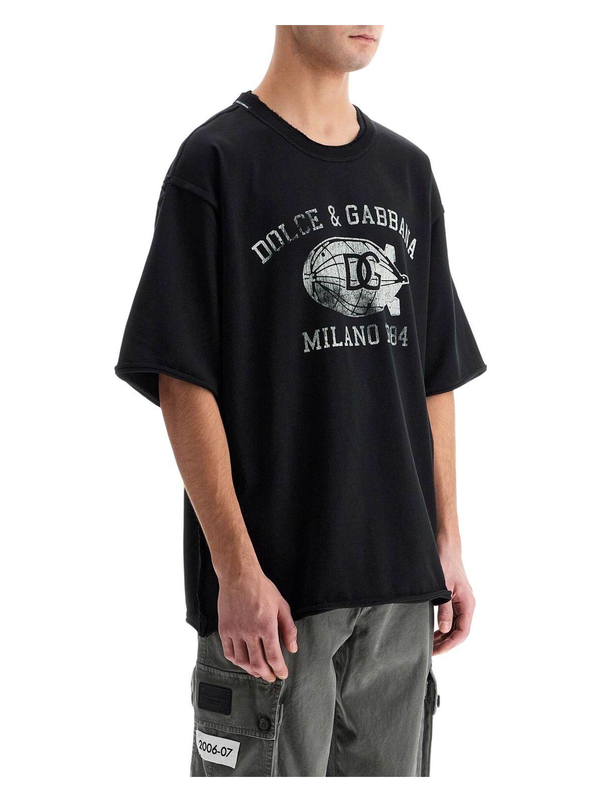 Dolce & Gabbana Men's Cotton T-Shirt in Black
