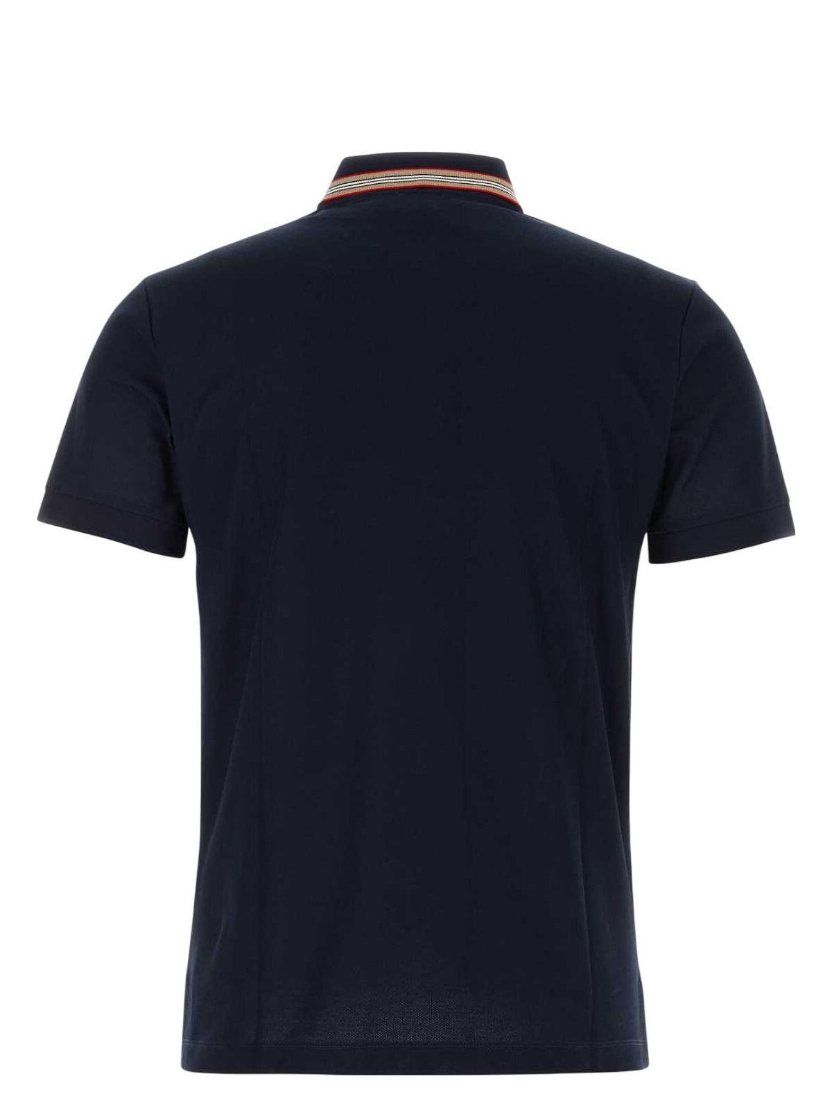Burberry Striped Detail Polo Shirt