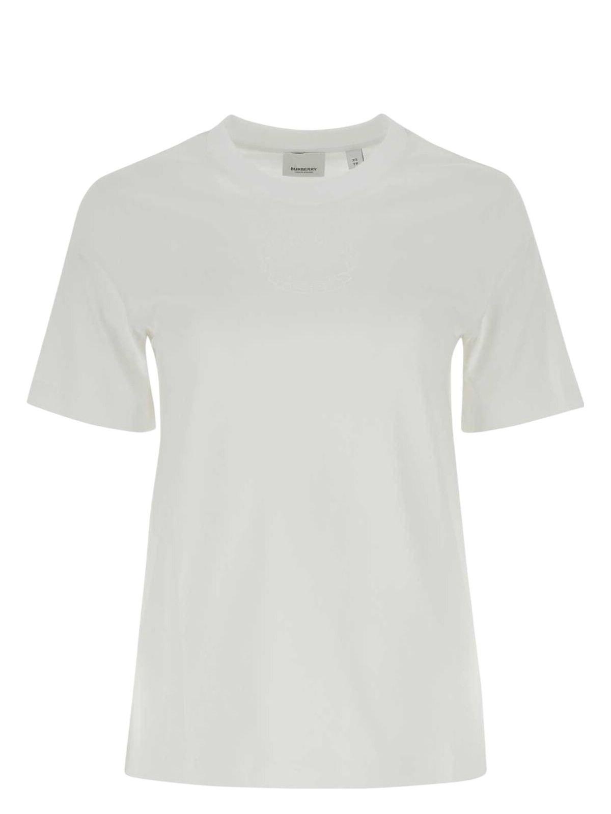 Burberry Women's Cotton T-Shirt in White