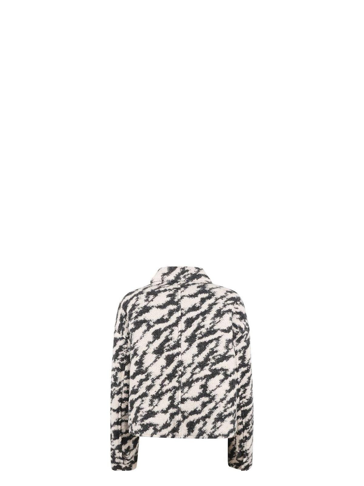 Isabel Marant Women's Wool Blend Stylish Jacket in Black/Beige