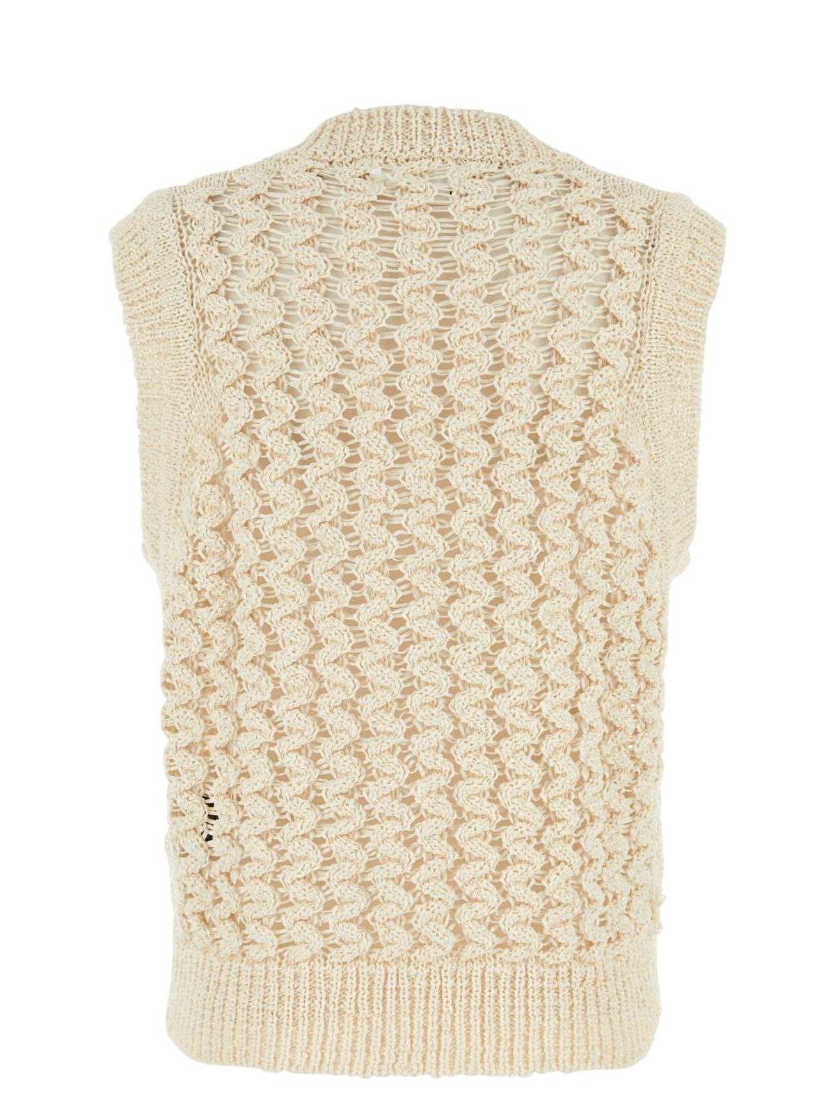 Isabel Marant Ivory Cotton Blend Fynn Vest