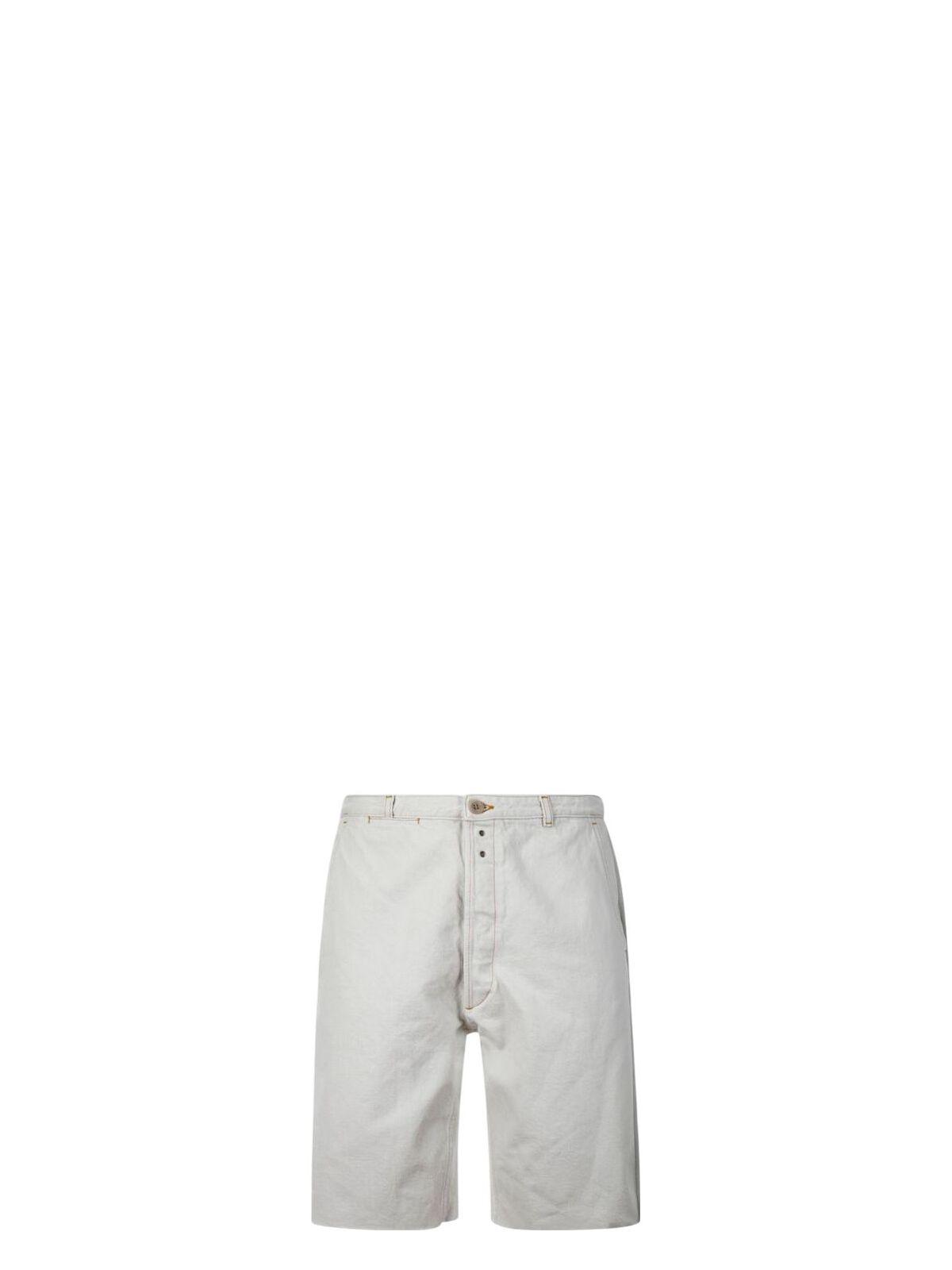Maison Margiela Chalk Denim Bermuda Shorts