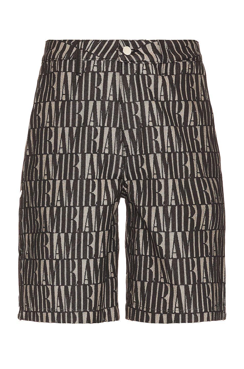 Men's Amiri Jacquard Snap Off Short in Black