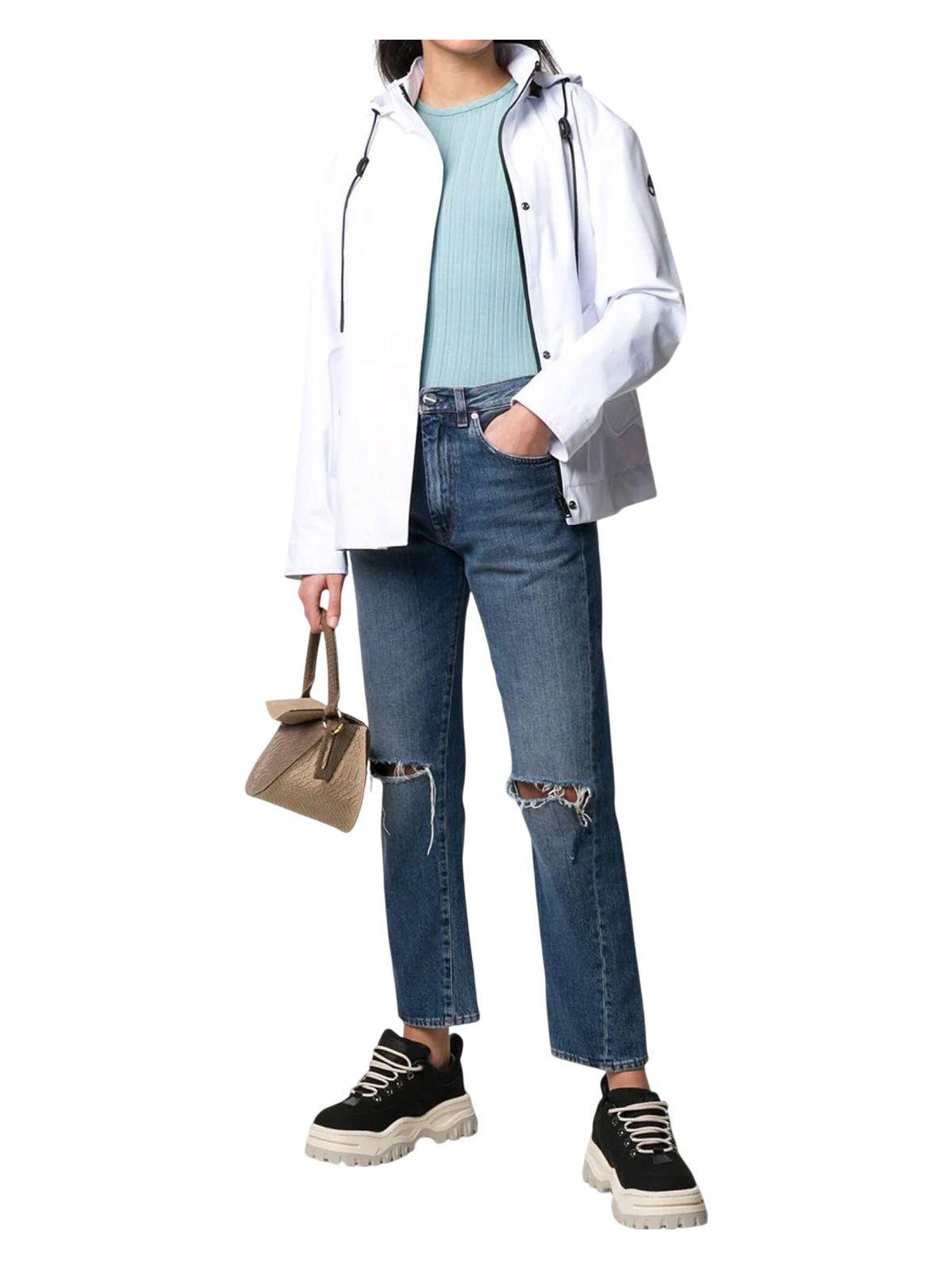 Moose Knuckles Women's Canter Logo Jacket in White