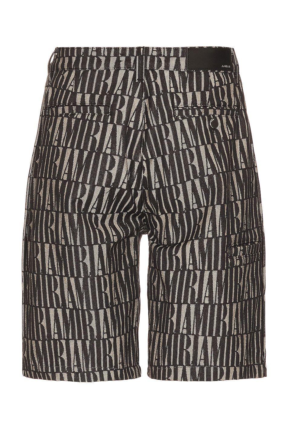 Men's Amiri Jacquard Snap Off Short in Black