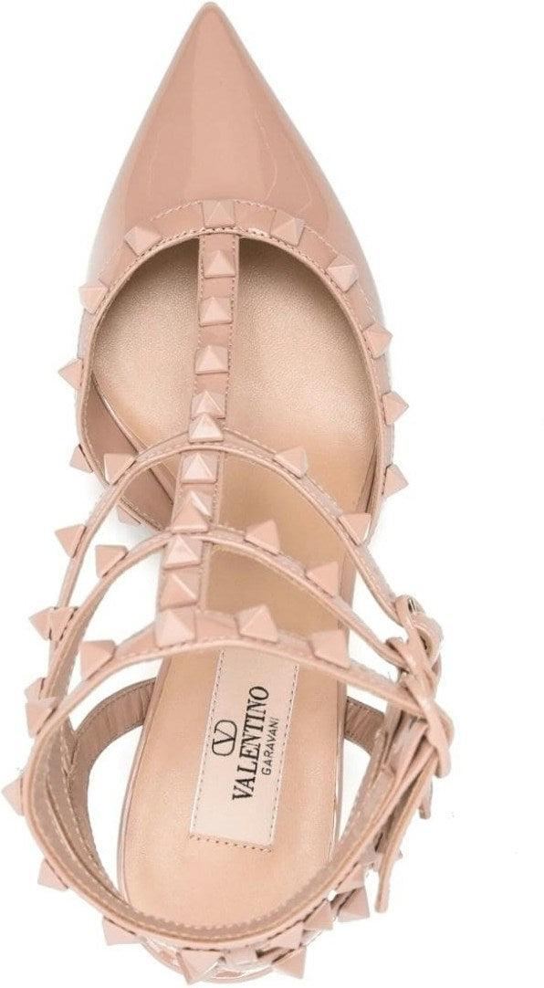 Valentino Garavani Women's Rockstud Leather Slingback Pumps