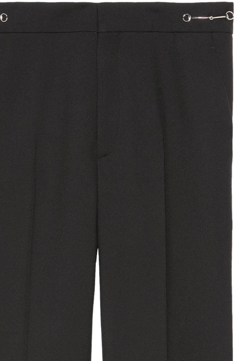 Gucci Women's Wool Trousers in Black