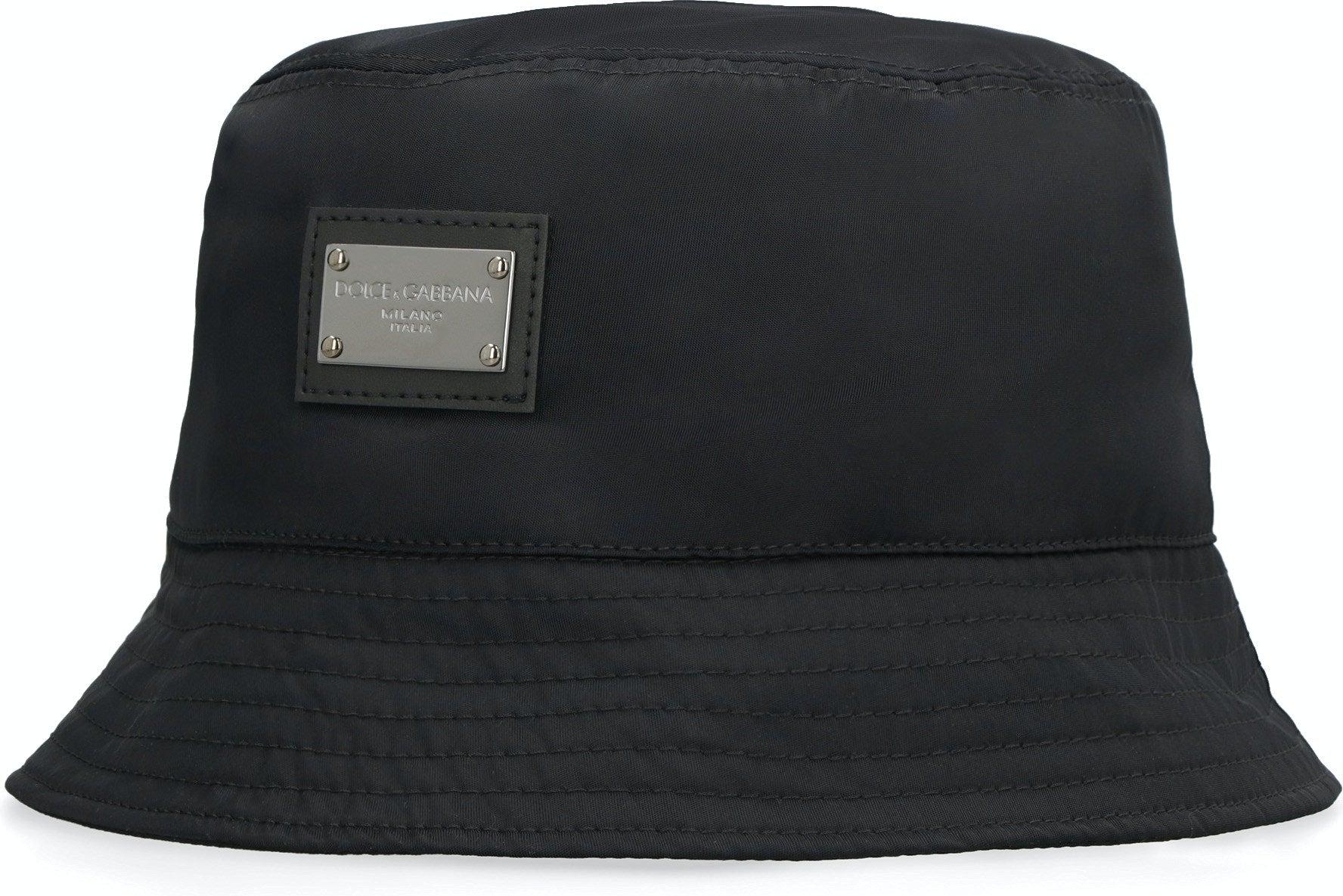 Dolce & Gabbana Bucket Hat With Logo Plaque