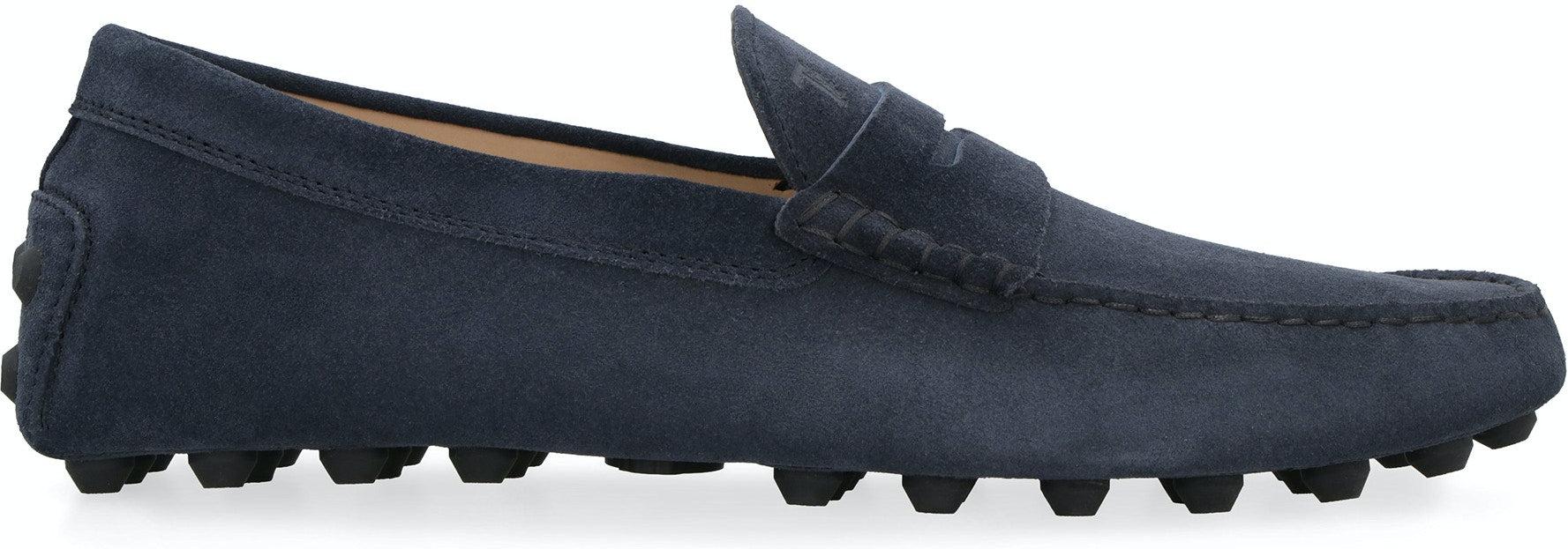 Tod's Men's Gommino Driving Loafers and Suede Moccasins in Blue