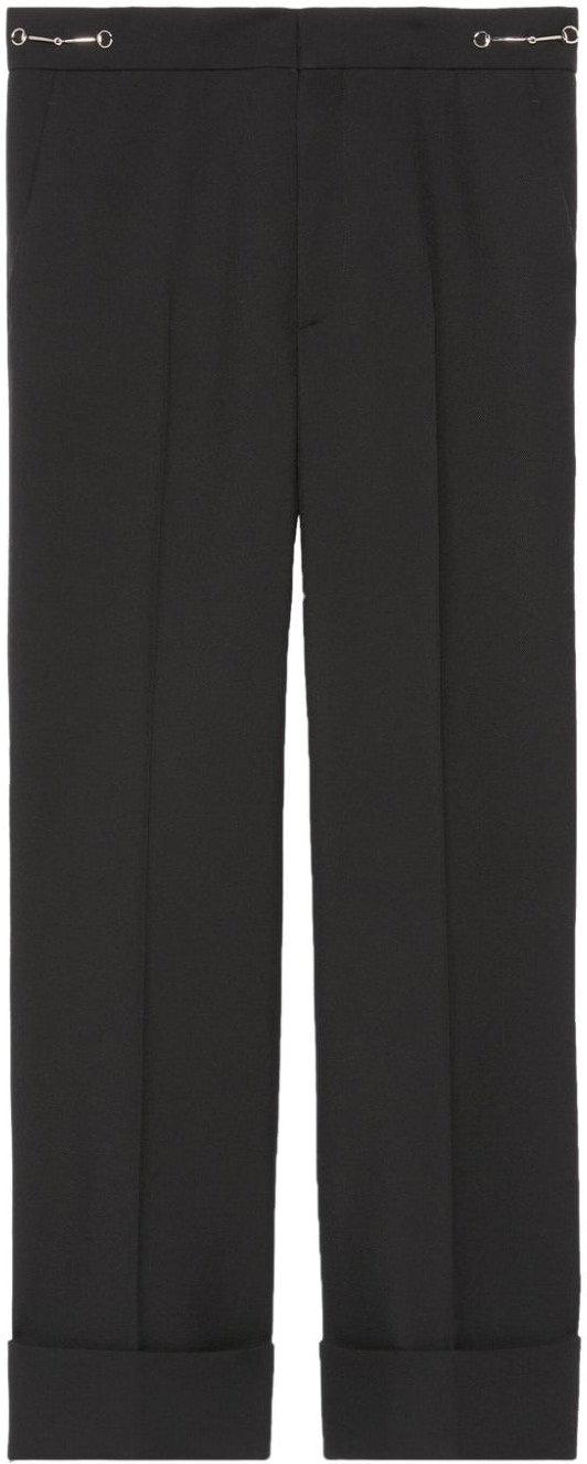 Gucci Women's Wool Trousers in Black