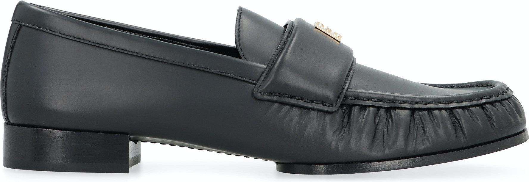 Givenchy Women's 4G Leather Loafers in Black
