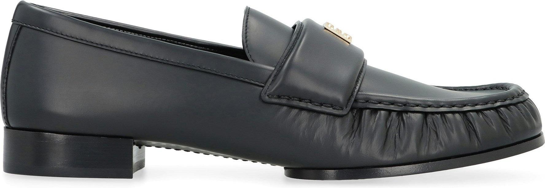 Givenchy Women's 4G Leather Loafers in Black