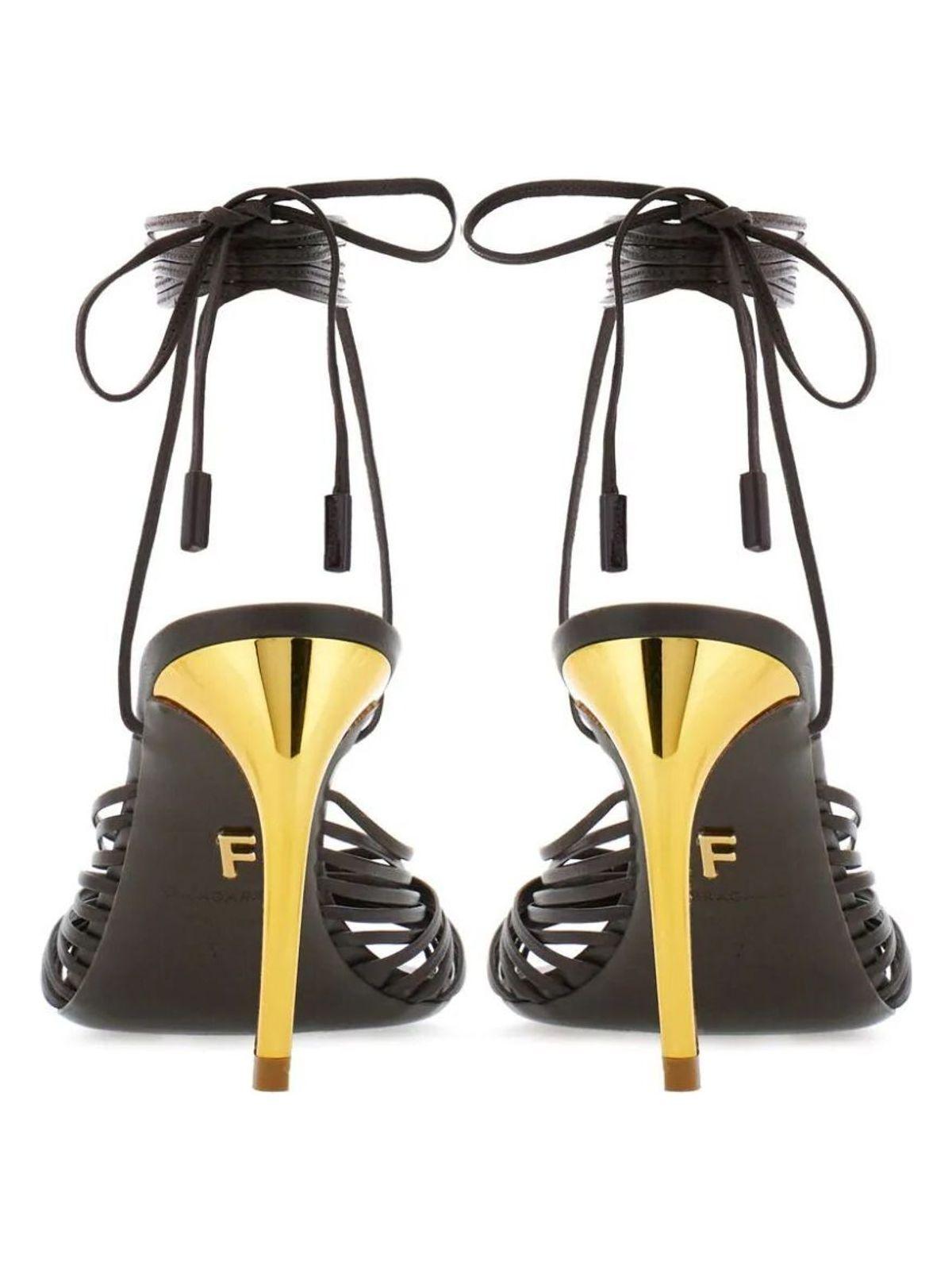 Ferragamo Women's Lambskin Pumps in Brown