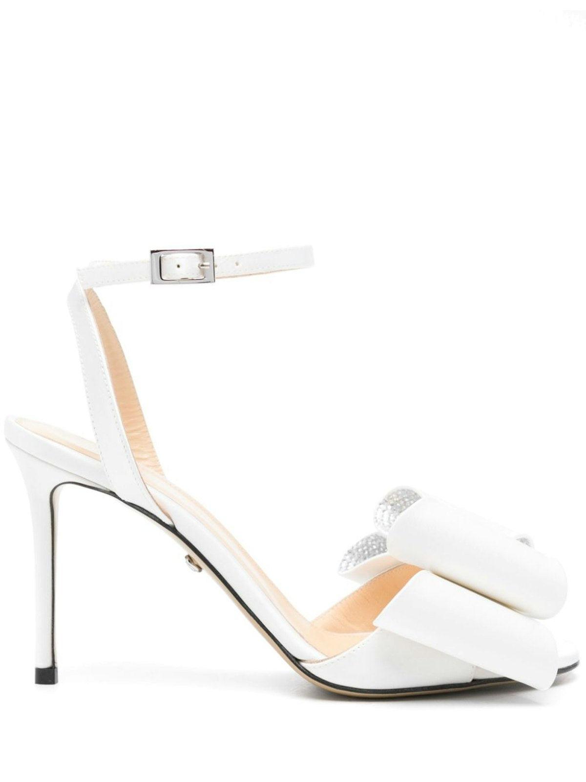 Mach & Mach Le Cadeau Satin Pumps and Double-Bow Sandals