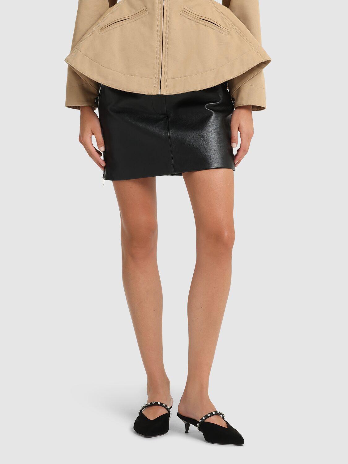 MCQUEEN Leather Mules with Studs