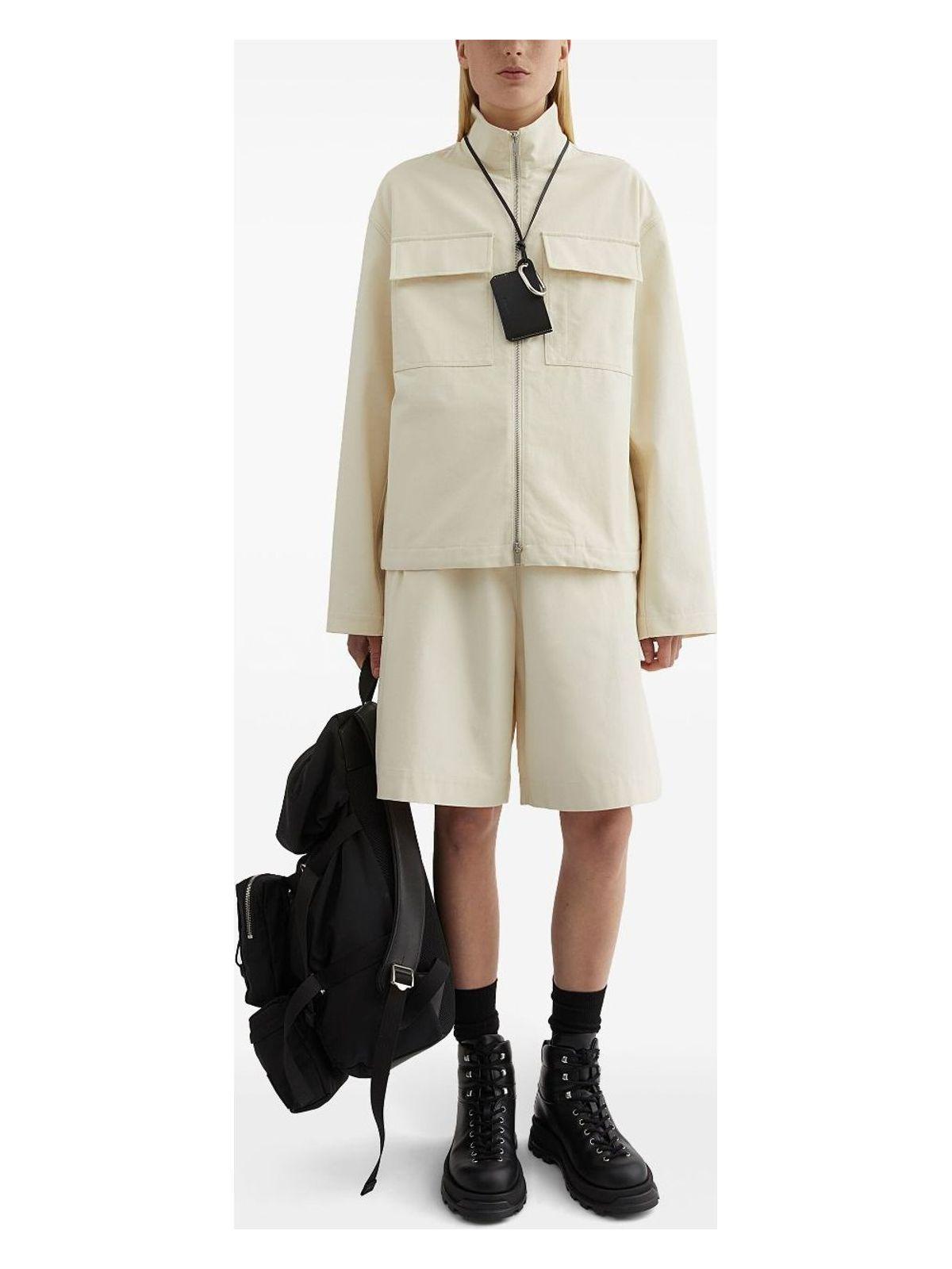 Jil Sander Women's Natural Shorts in Eggshell
