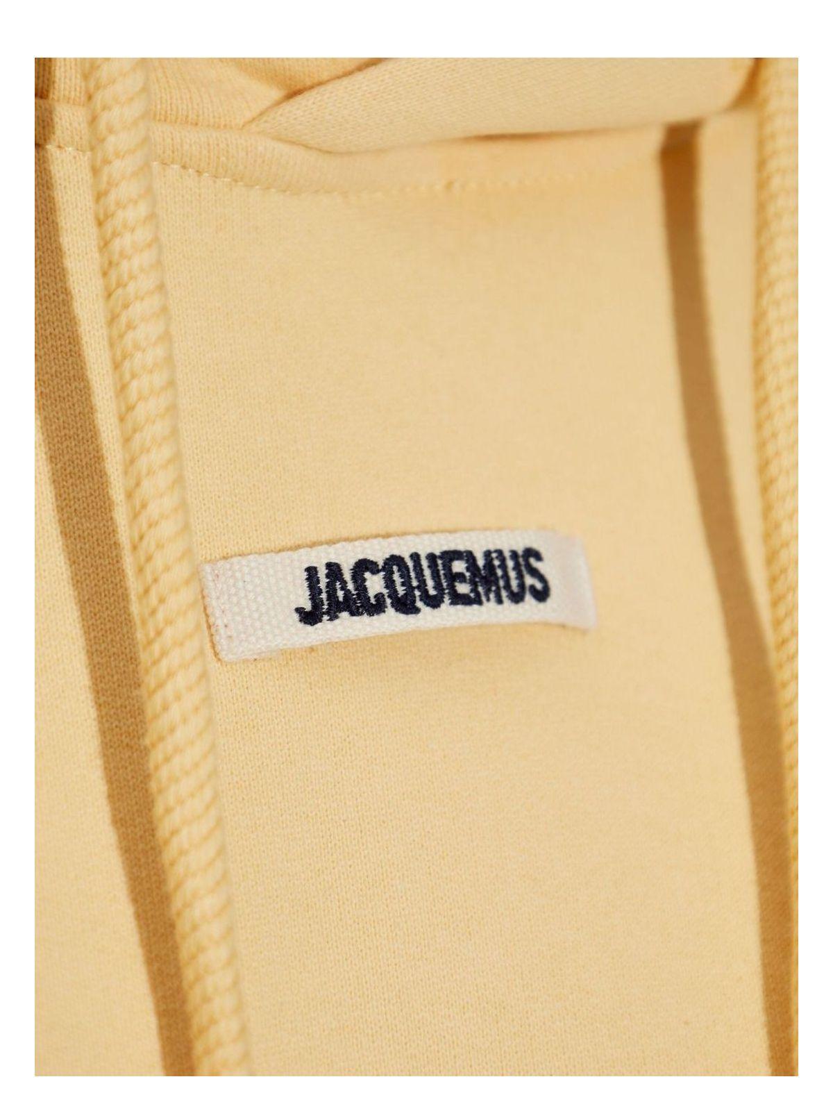 Jacquemus Women's The Sweatshirt With Grosgrain Hood in Yellow