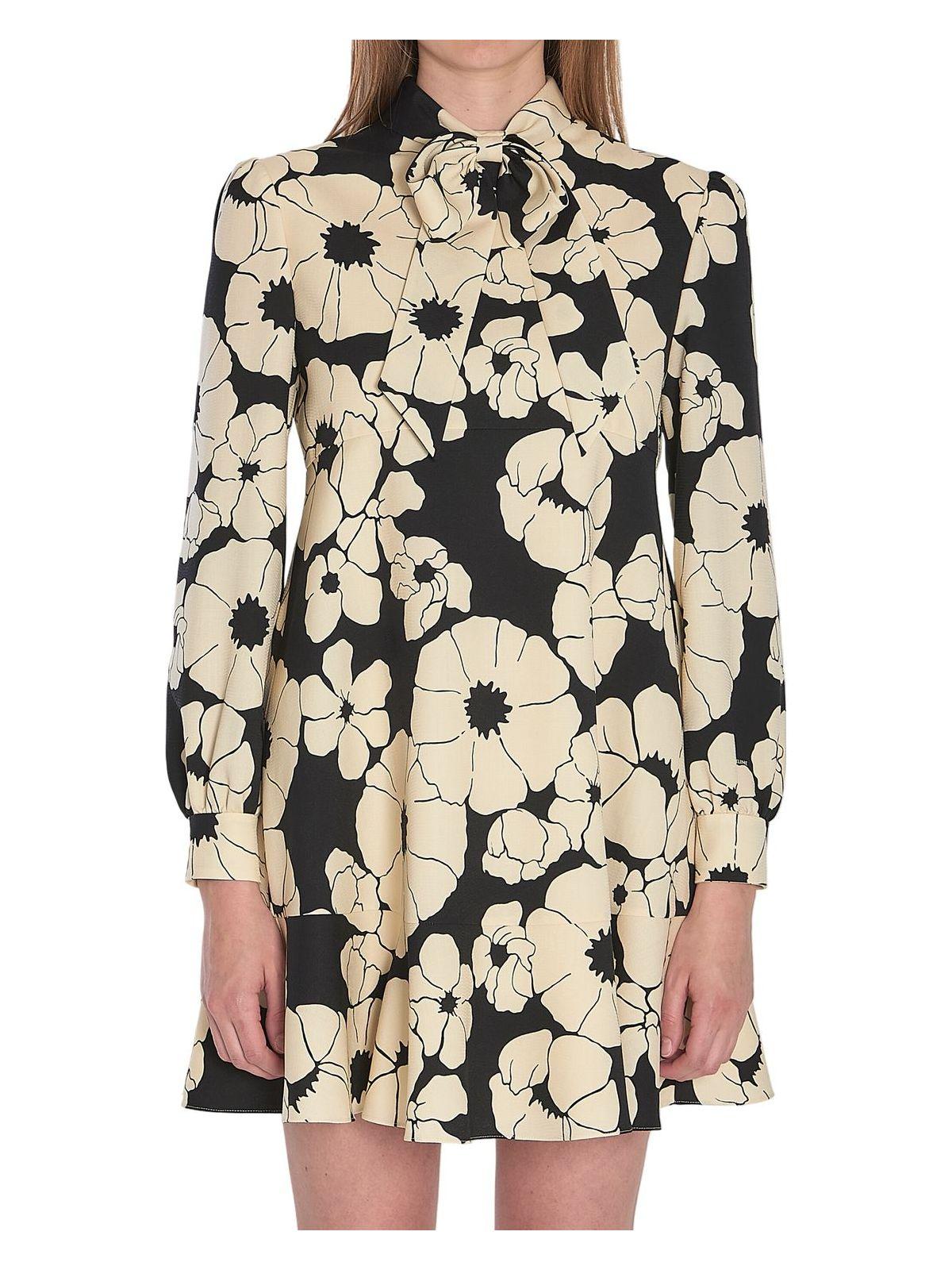 Celine Women's Mini LavalliÃ¨re Dress in Black