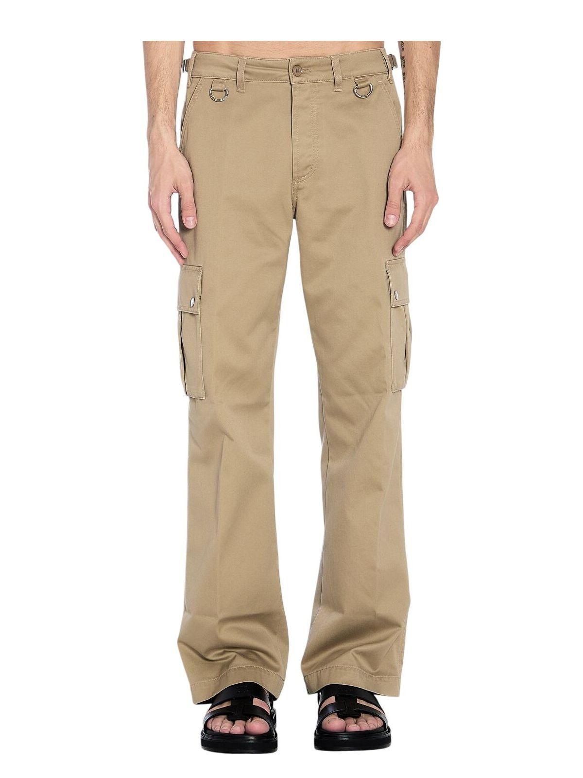 Celine Men's Cargo Trousers in Beige