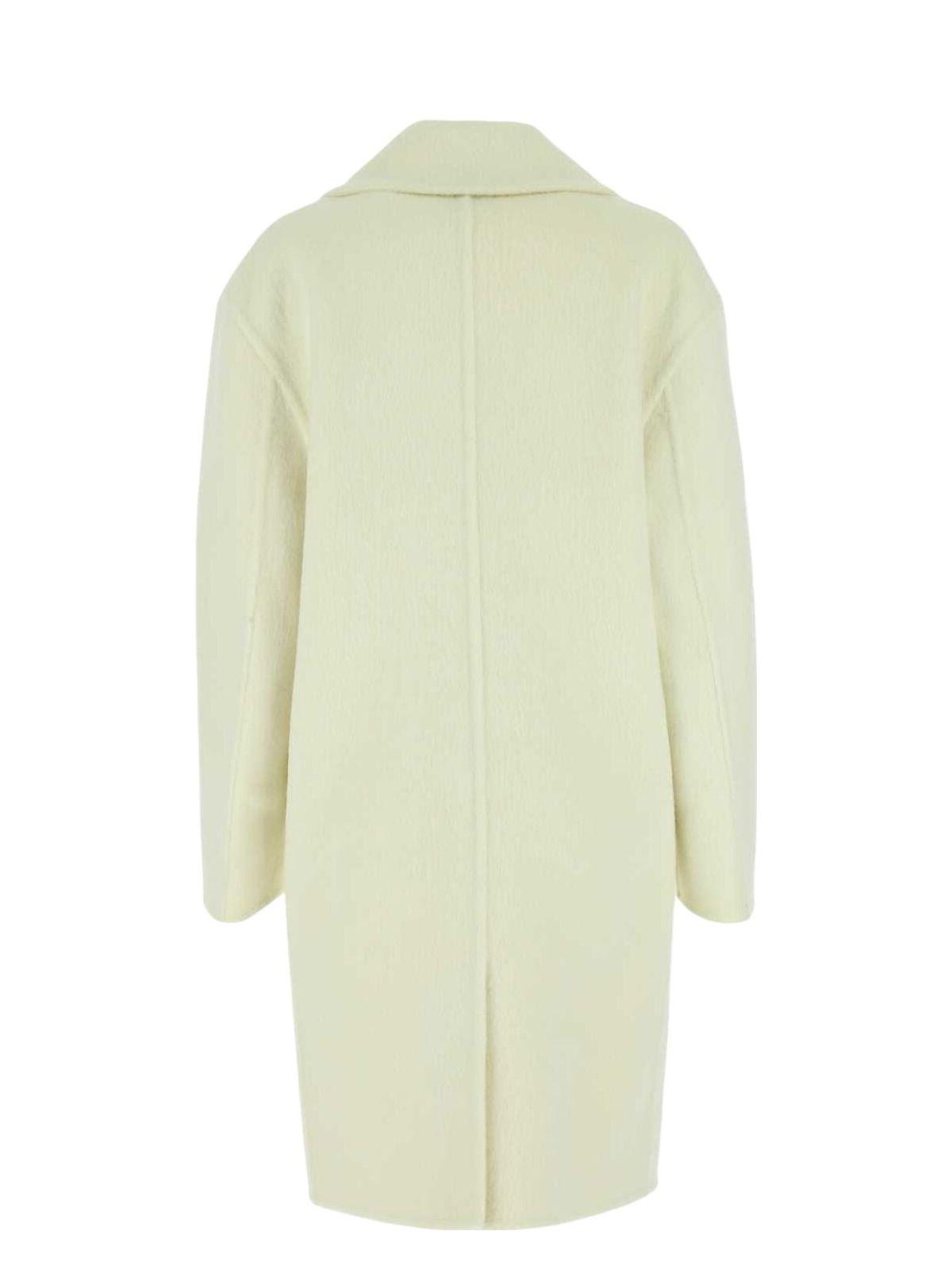 Bottega Veneta Women's Ivory Wool Blend Coat
