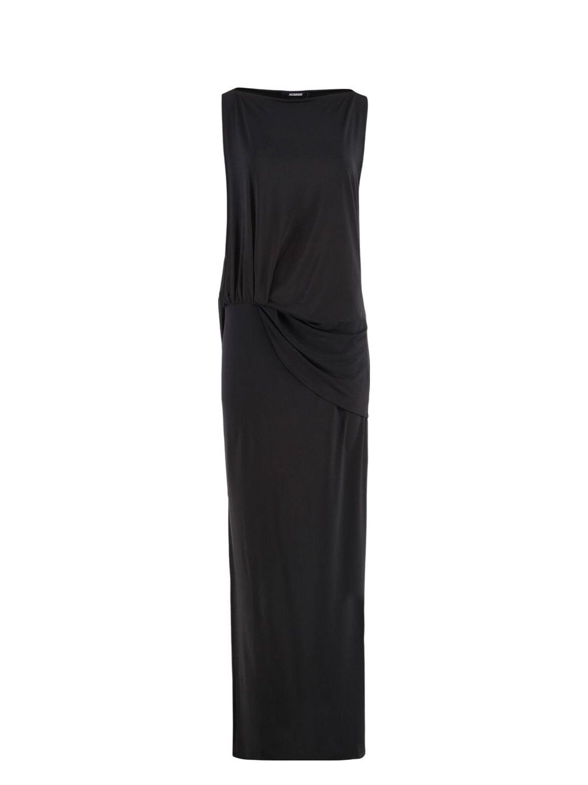Jacquemus Women's Peplo Jersey Dress in Black