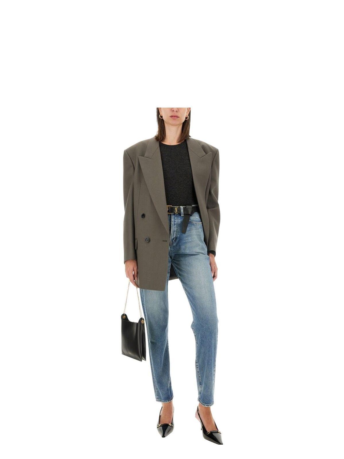 Saint Laurent Cashmere and Silk Sweater in Black