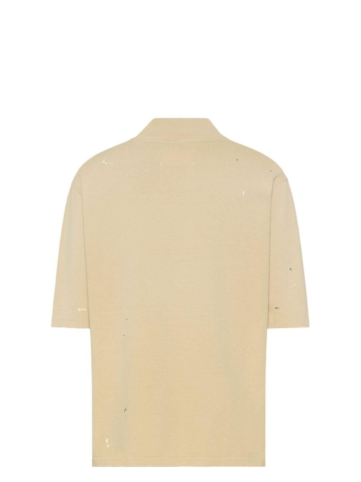 Maison Margiela T-Shirt in Beige and Ivory