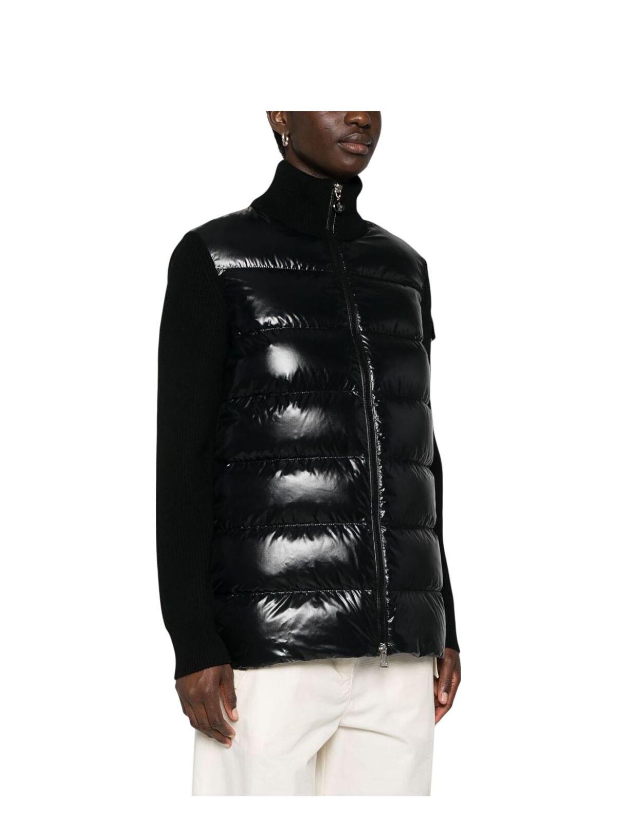 Moncler Women's Padded Cardigan in Black