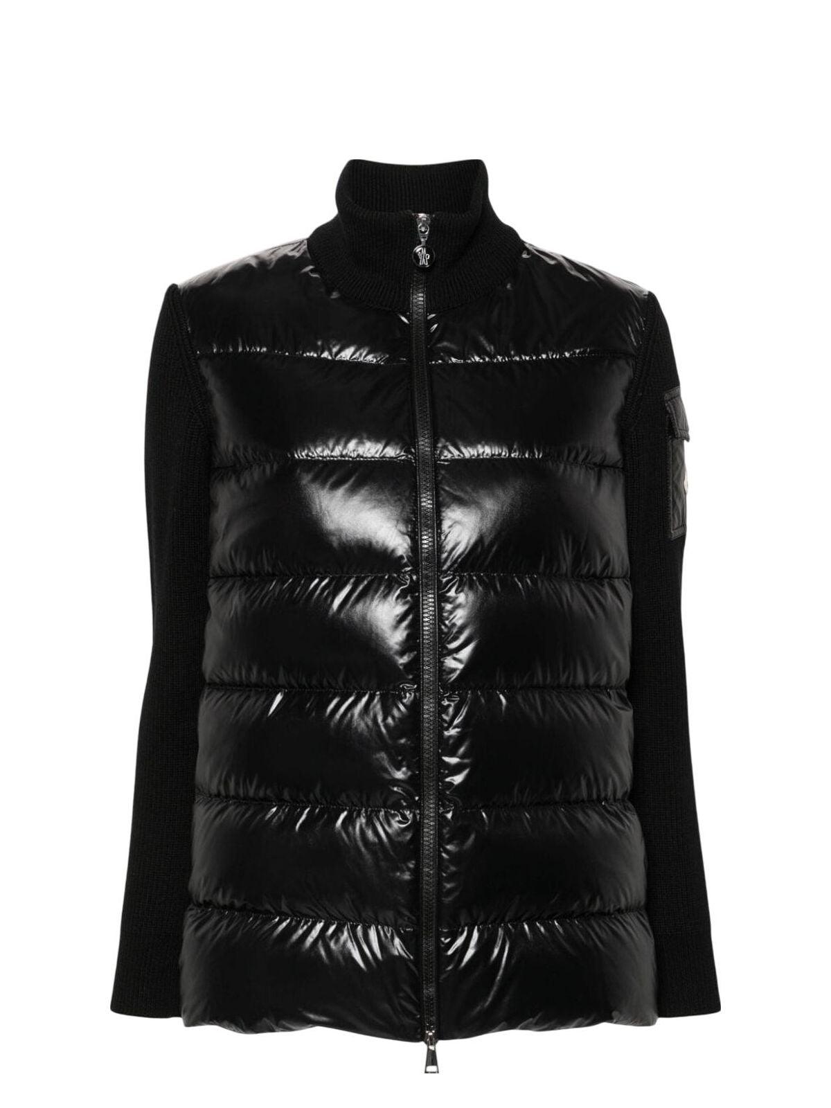 Moncler Women's Padded Cardigan in Black