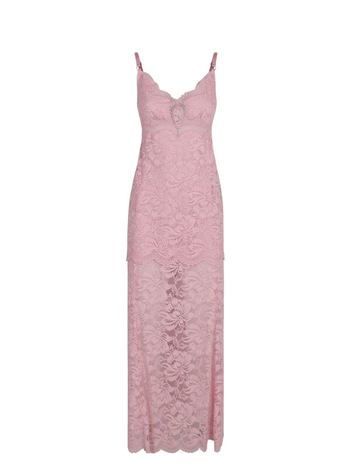 Paco Rabanne Women's Lace Dress in Pink