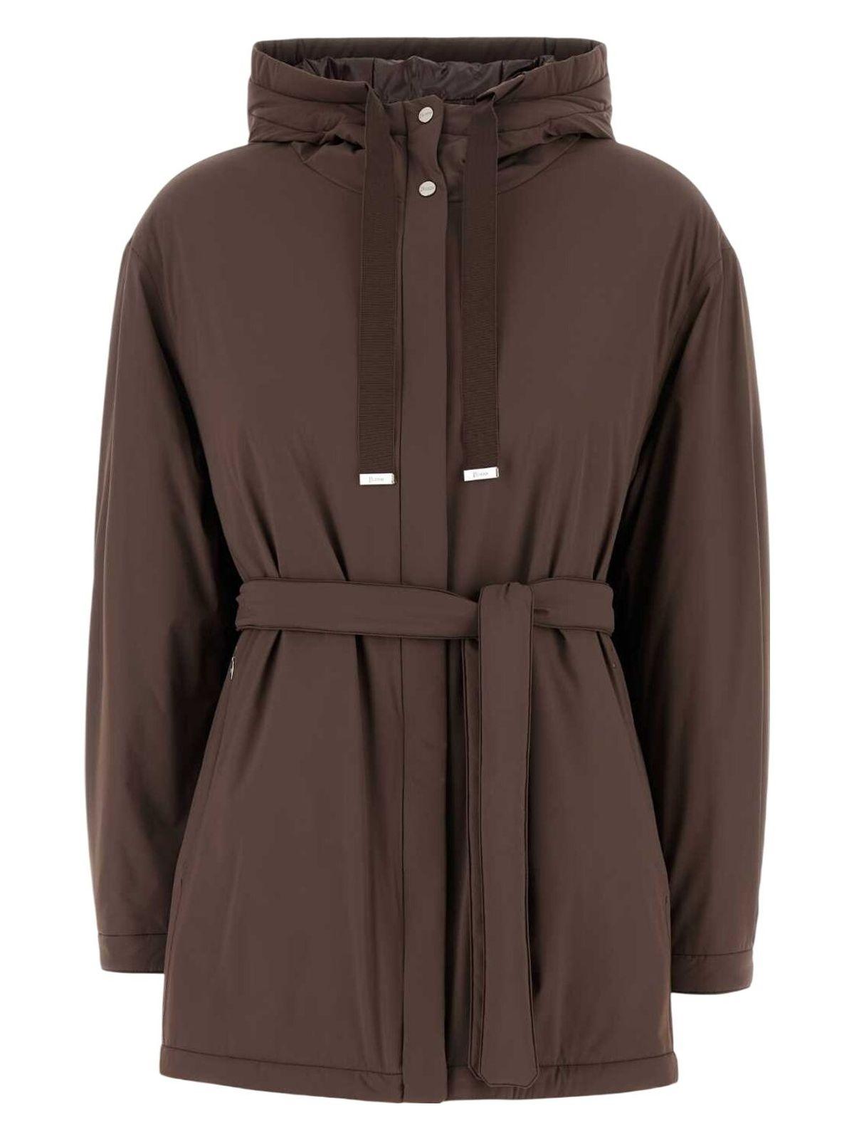 Herno Women's Stretch Nylon Jacket in Brown