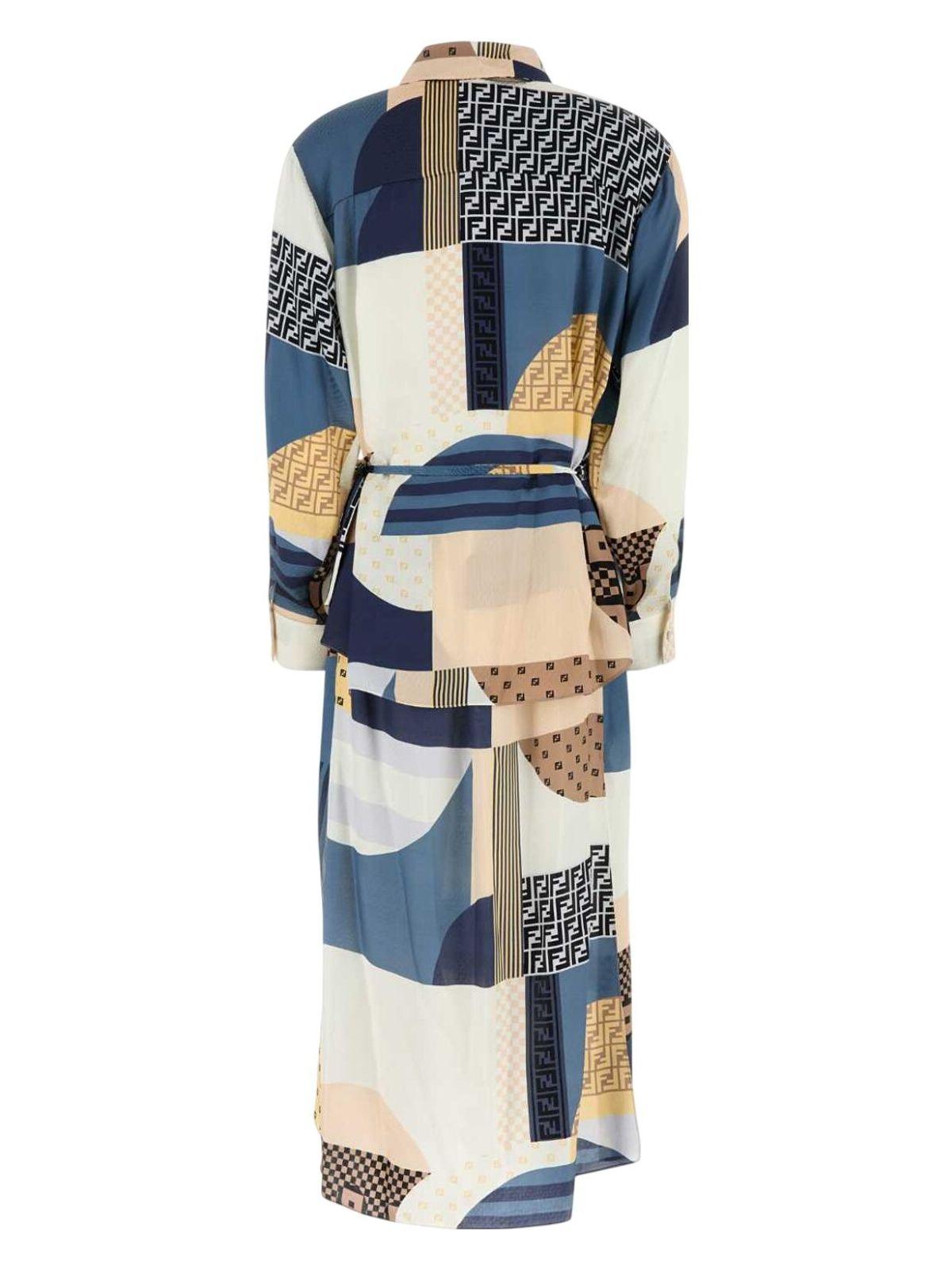 Fendi Printed Silk Dress